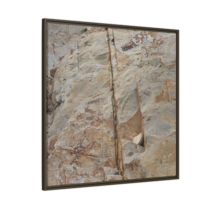 Sedimentary Symphony - Unique Stretched Canvas Wall Art - Art By Earth
