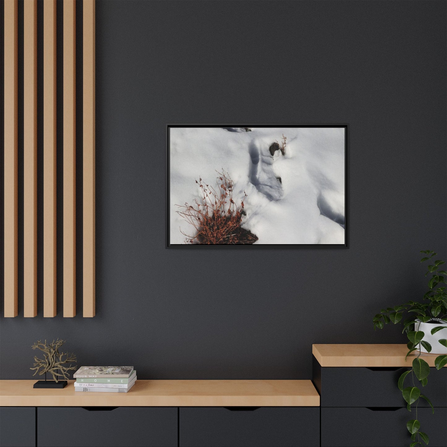 Frostbound Whispers - Unique Stretched Canvas Wall Art