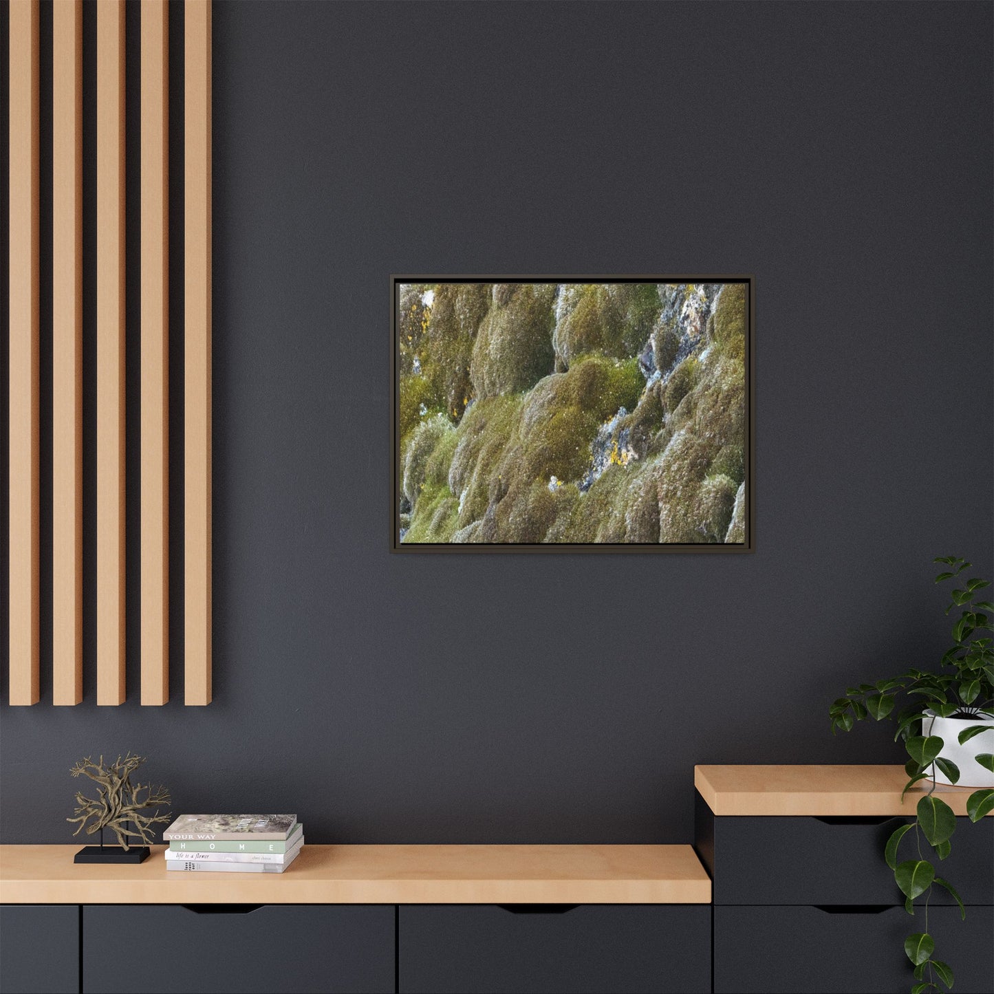 Moss Symphony - Unique Stretched Canvas Wall Art