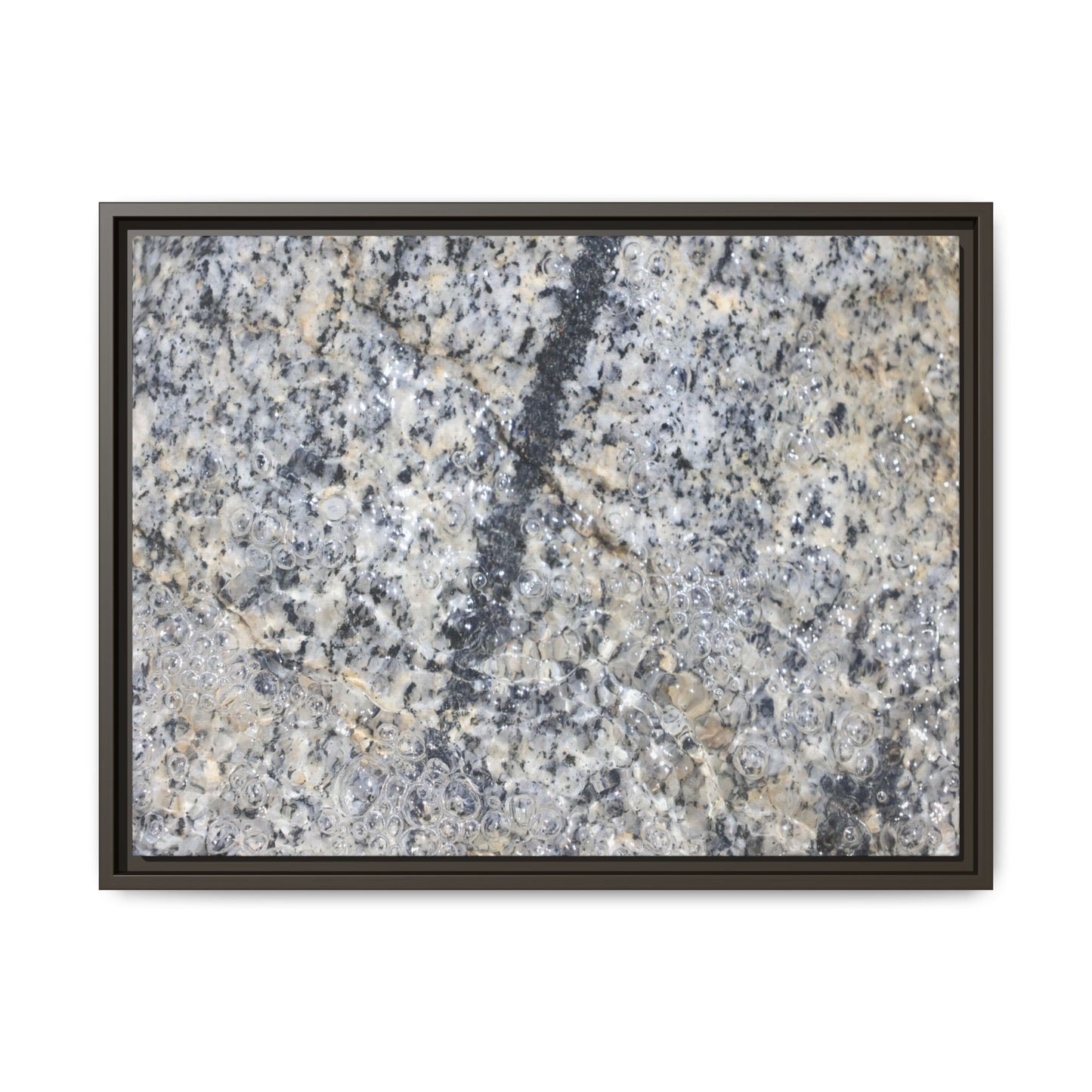 Granite Bubbles - Unique Stretched Canvas Wall Art - Art By Earth