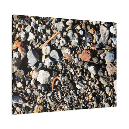 Scattered Stones - Unique Frameless Canvas Wall Art