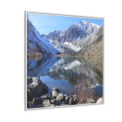 Reflections of Stillness - Unique Stretched Canvas Wall Art