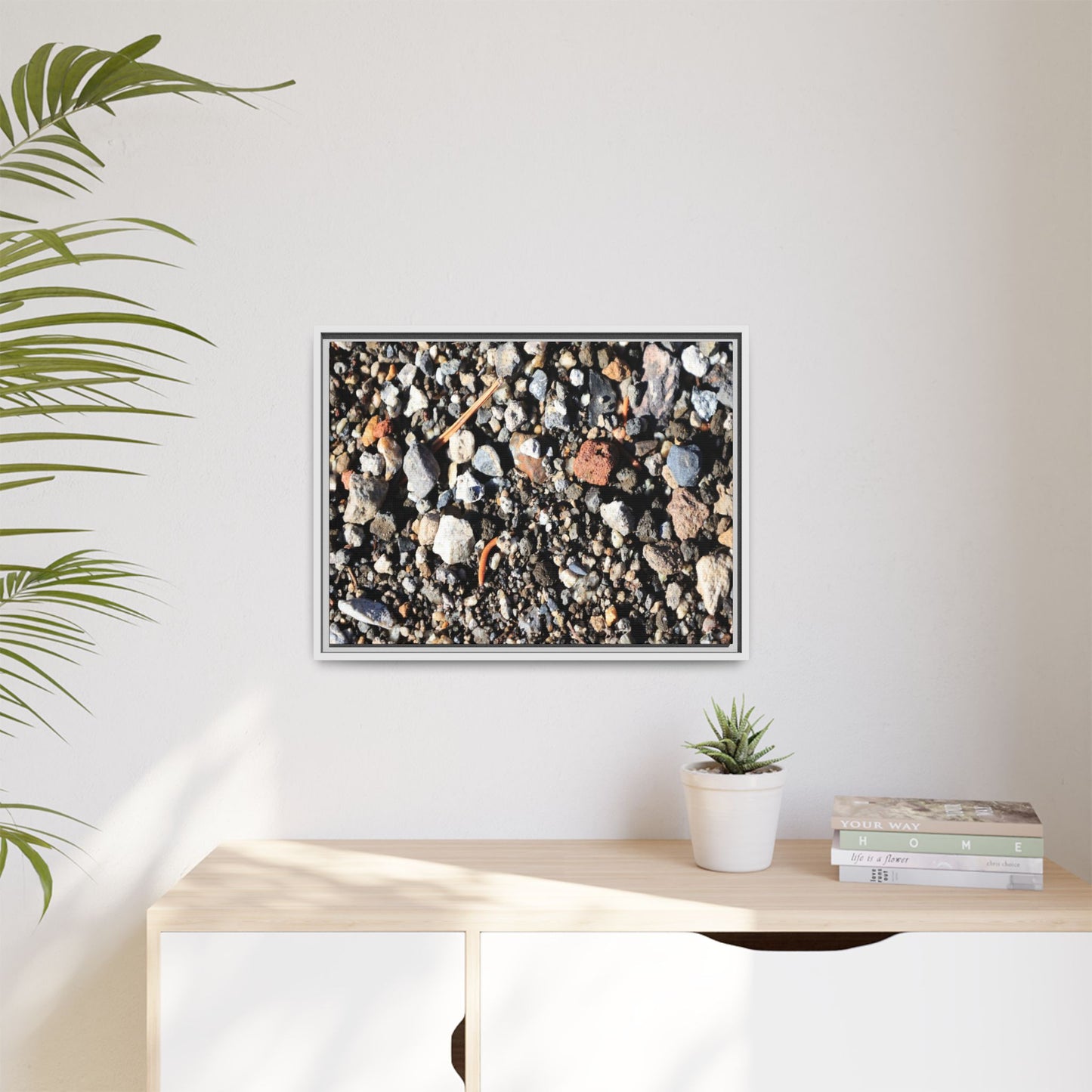 Stones and Soil - Unique Stretched Canvas Wall Art