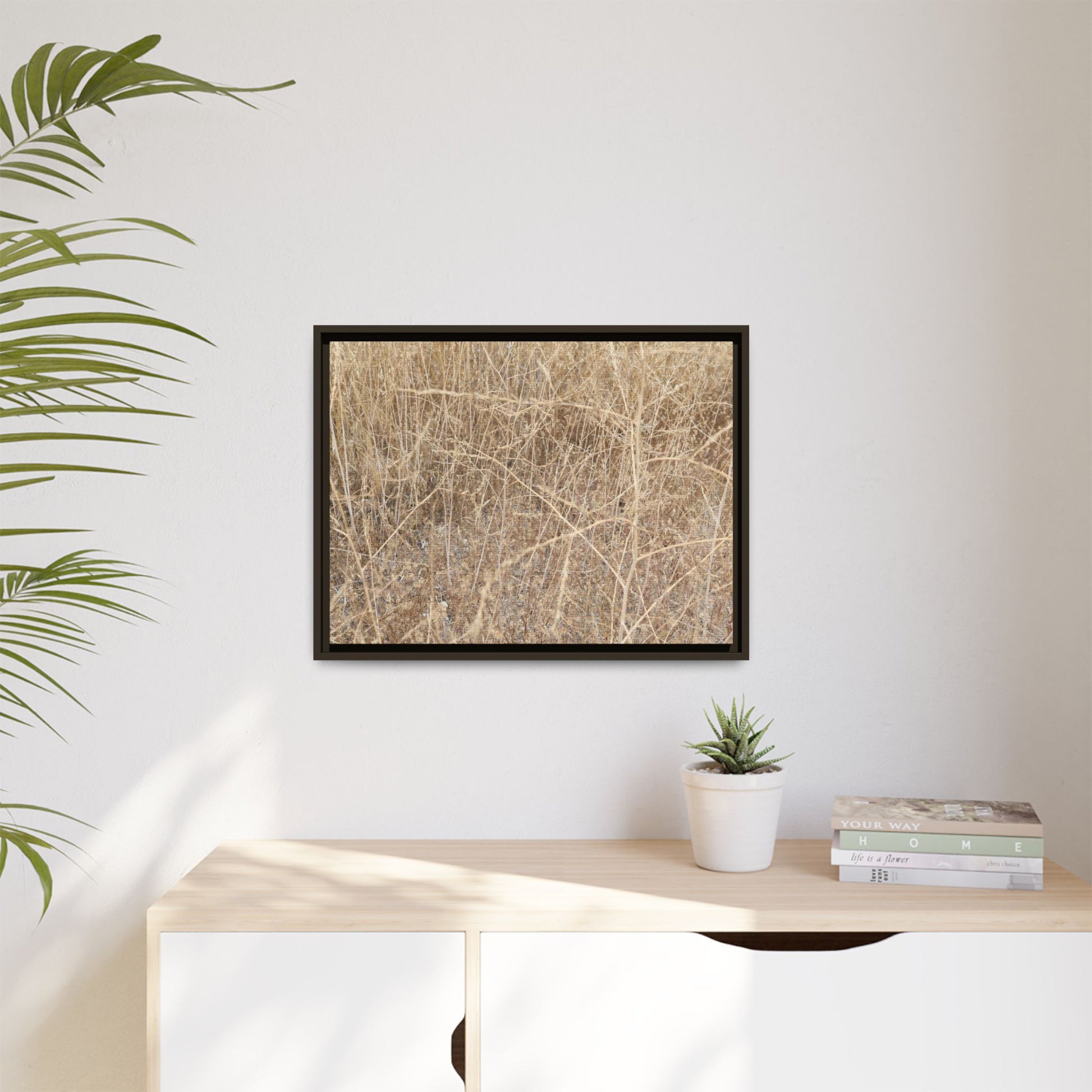 Golden Stalks - Unique Stretched Canvas Wall Art - Art By Earth
