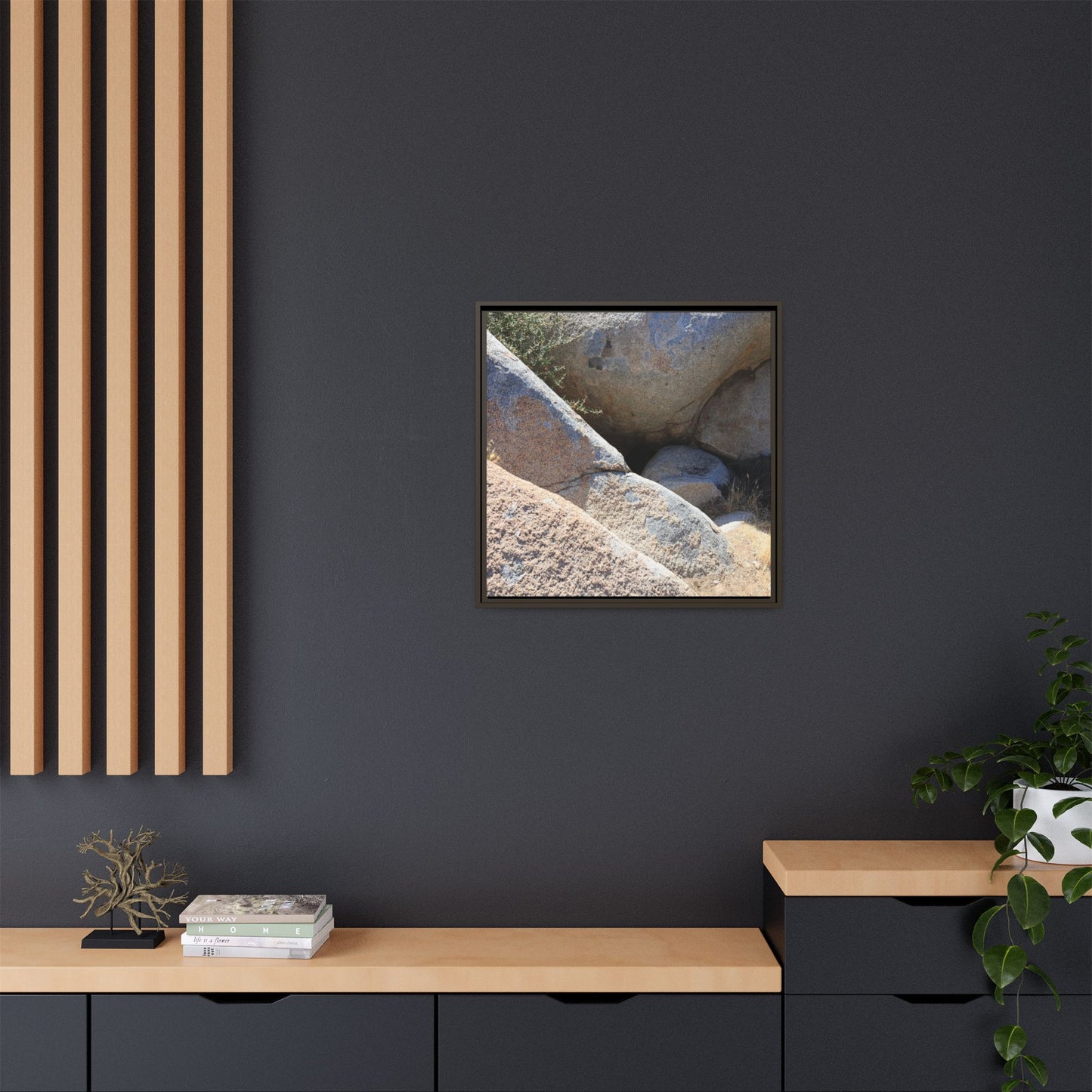 Boulder Shelter - Unique Stretched Canvas Wall Art