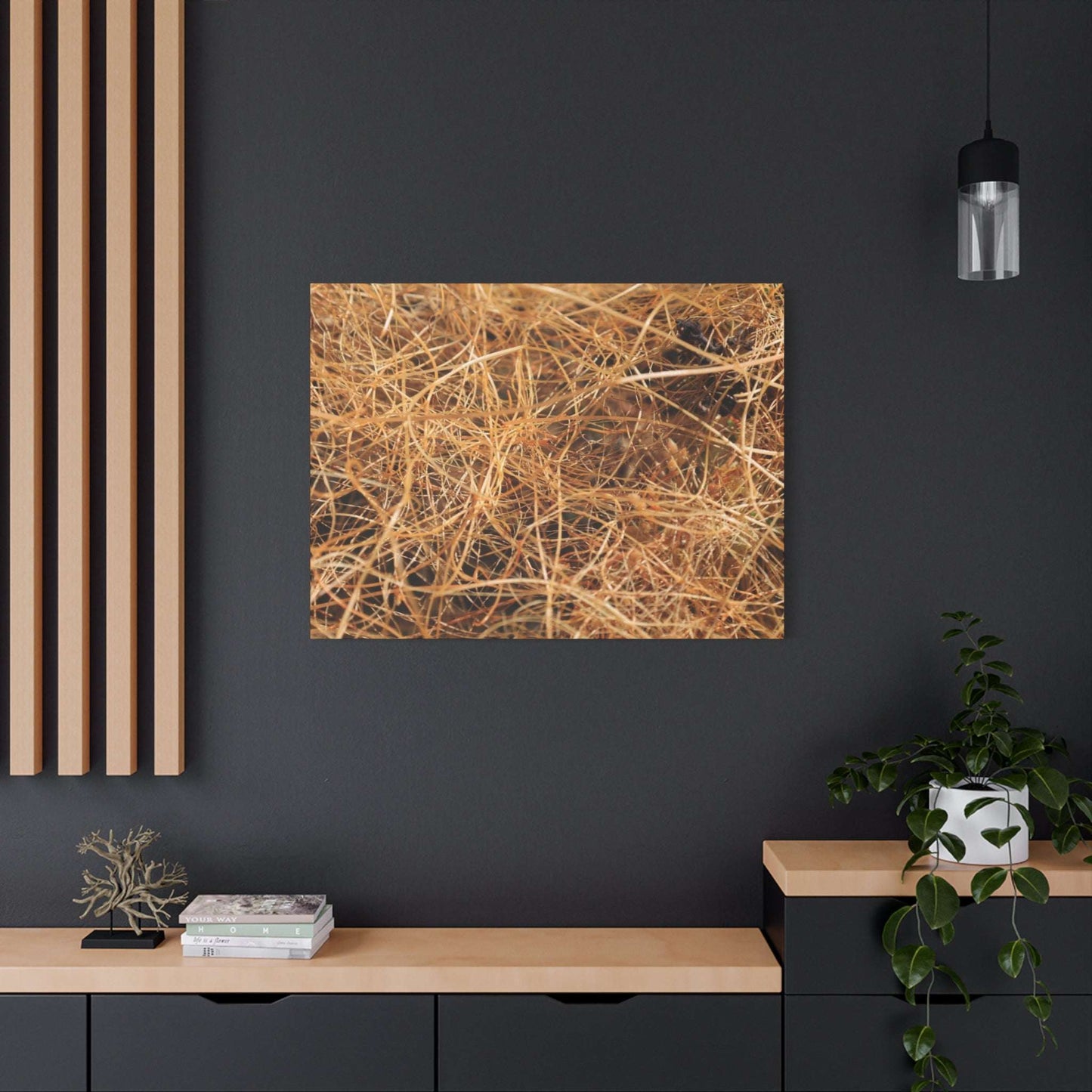 Dry Grass - Unique Frameless Canvas Wall Art - Art By Earth