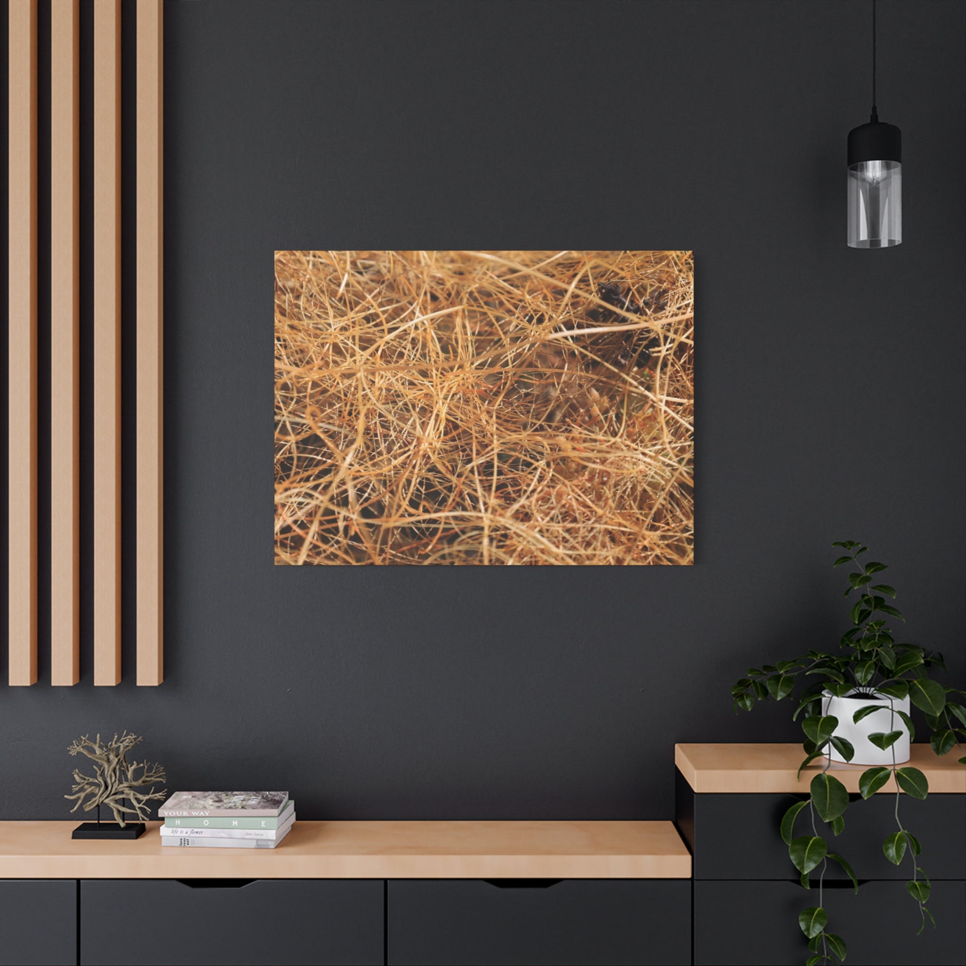 Dry Grass - Unique Frameless Canvas Wall Art - Art By Earth