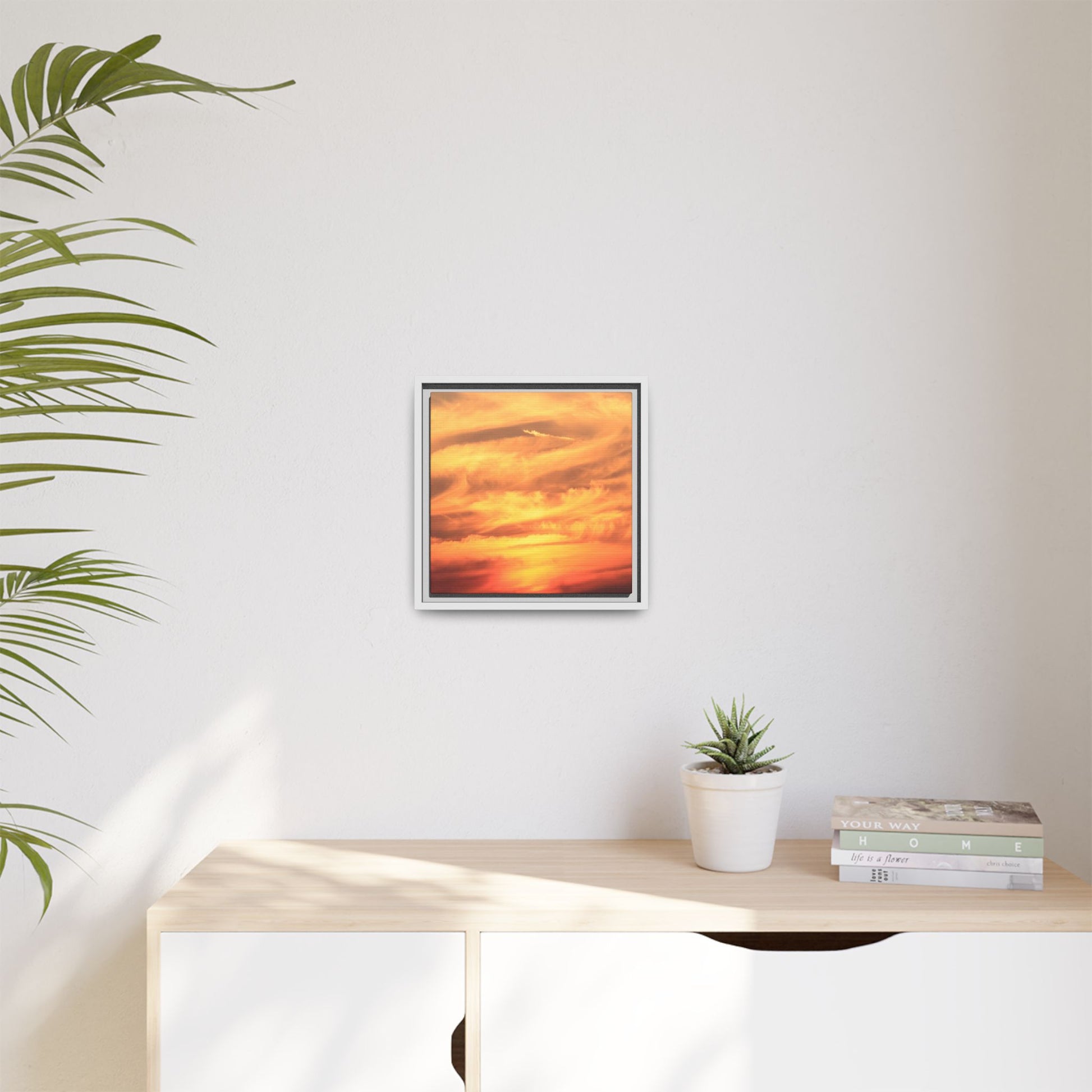 Burning Skies - Unique Stretched Canvas Wall Art - Art By Earth