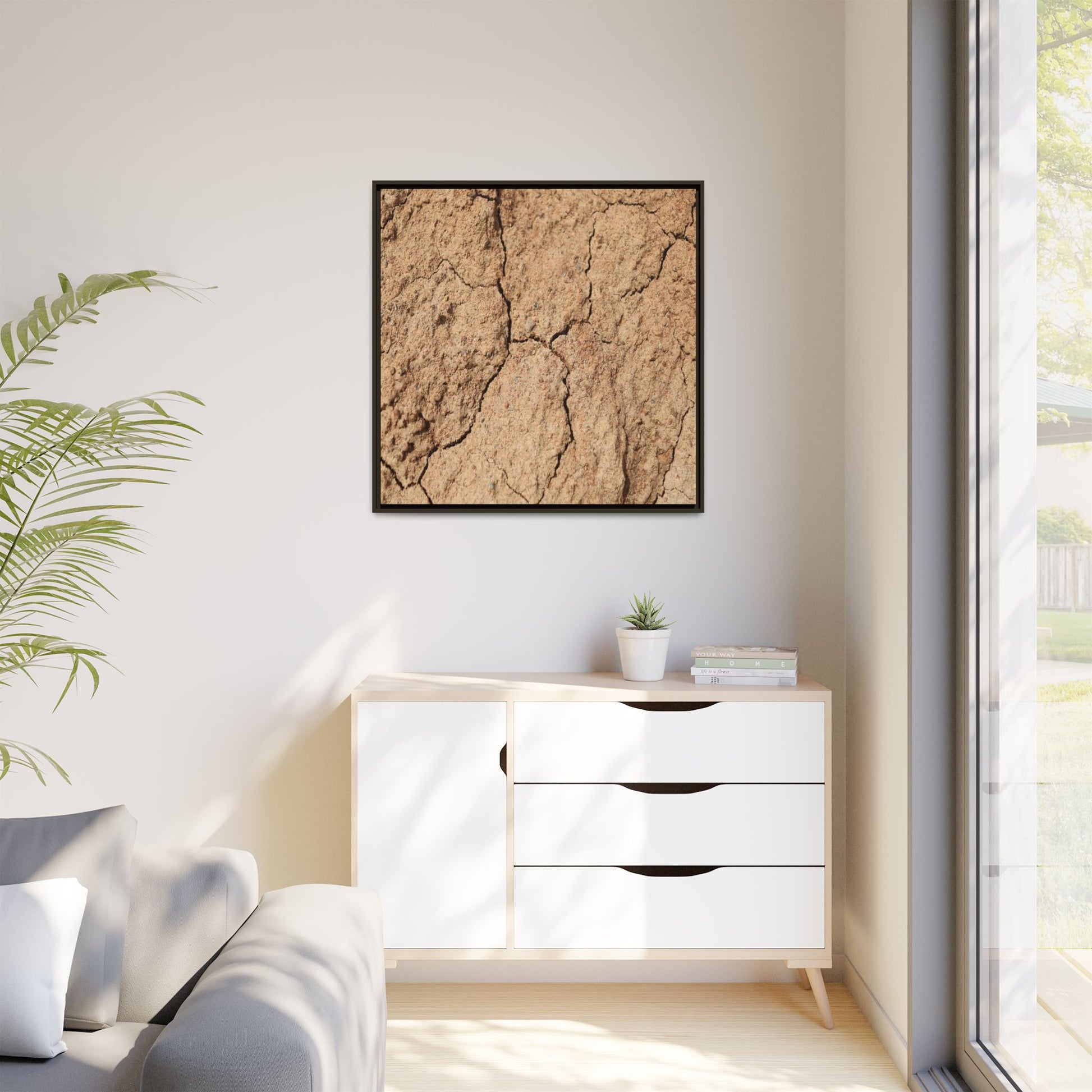 Parched Land - Unique Stretched Canvas Wall Art - Art By Earth