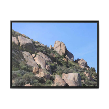 Ancient Boulders in Arid Landscape - Unique Stretched Canvas Wall Art - Art By Earth