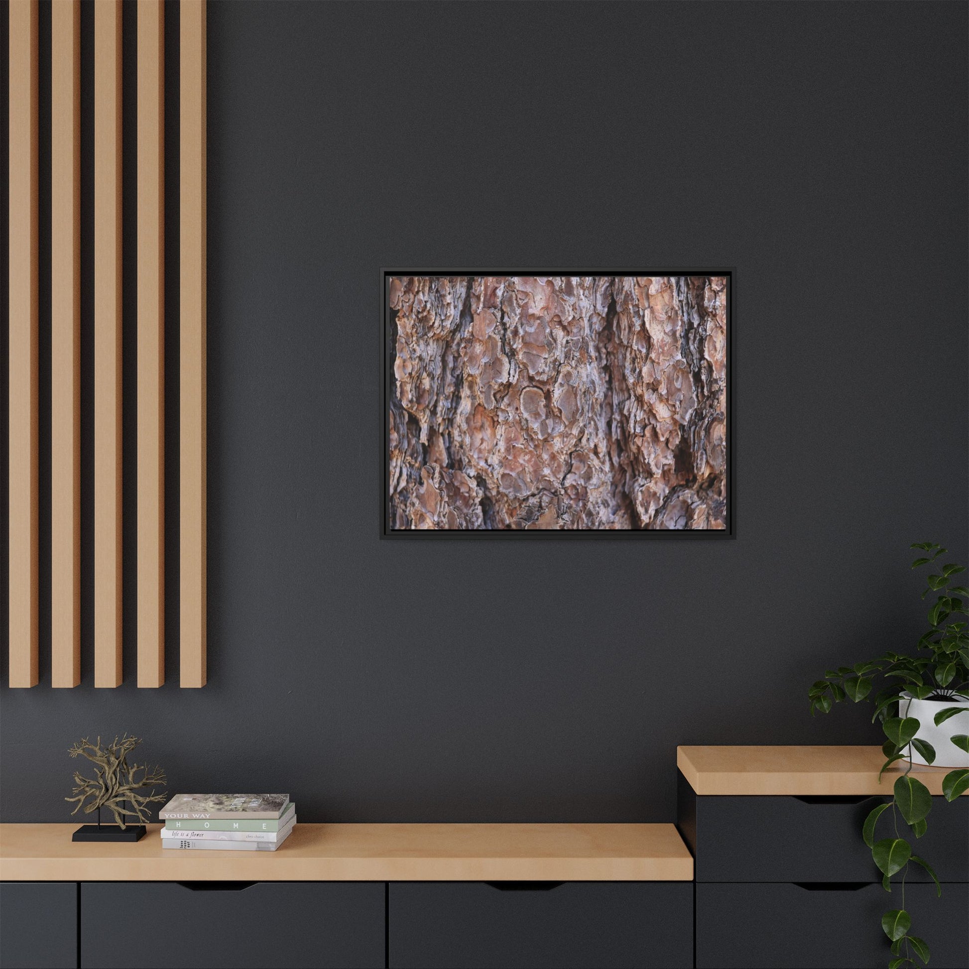 Woody Layers - Unique Stretched Canvas Wall Art - Art By Earth