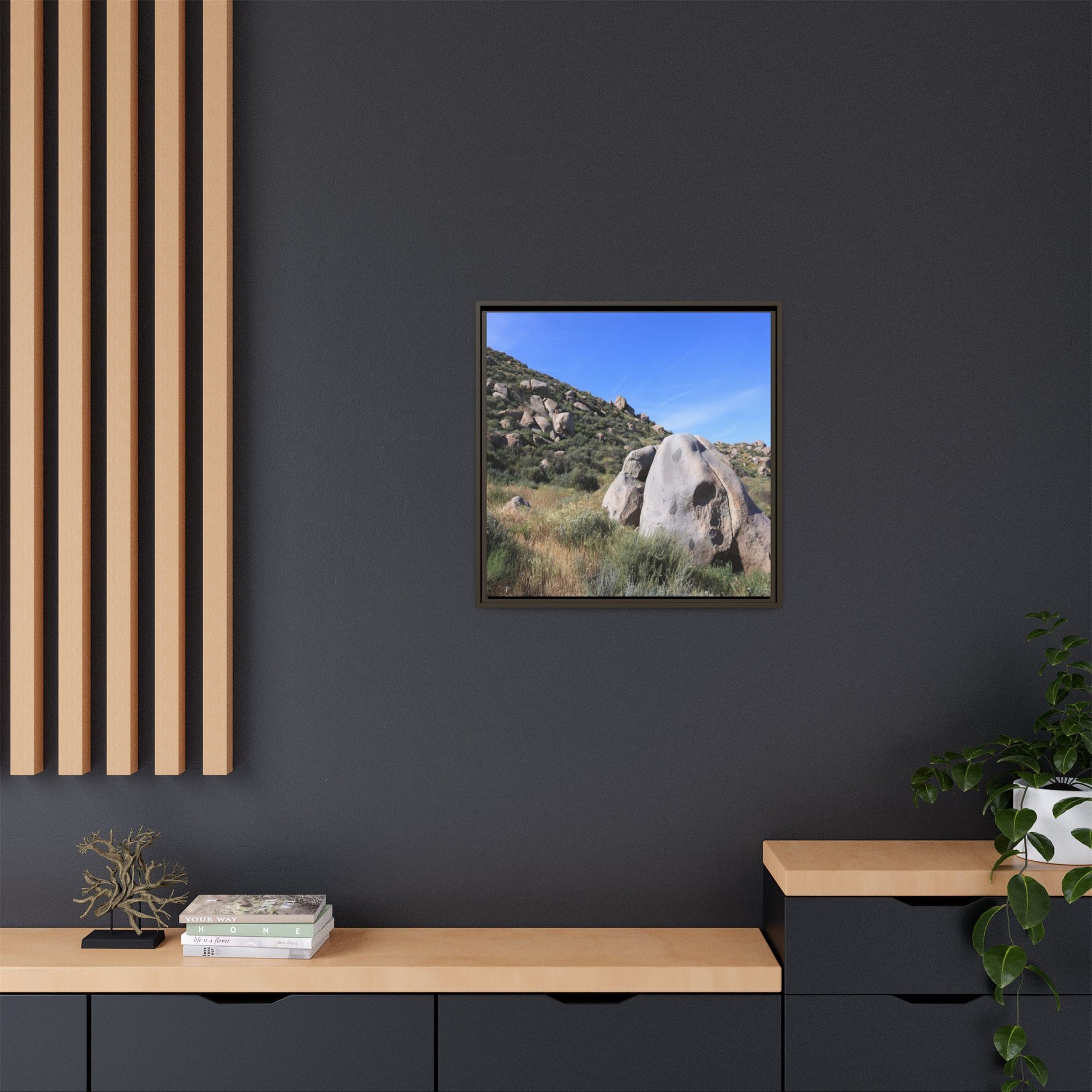 Ancient Stone Guardian - Unique Stretched Canvas Wall Art - Art By Earth