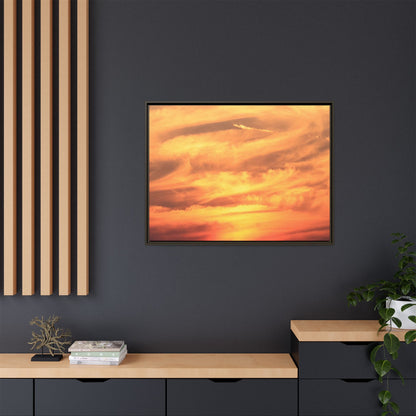 Burning Skies - Unique Stretched Canvas Wall Art - Art By Earth