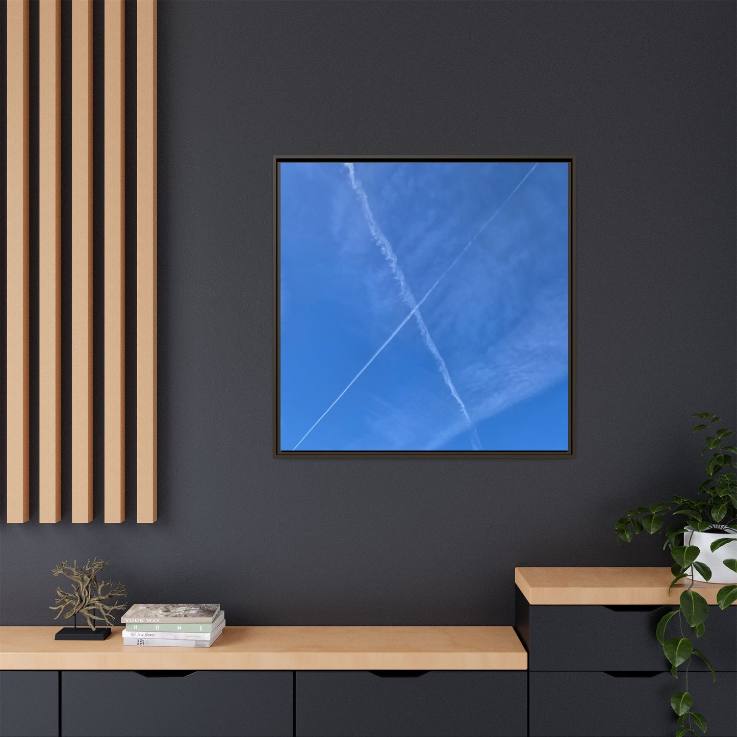 Sky Crossroads - Unique Stretched Canvas Wall Art - Art By Earth