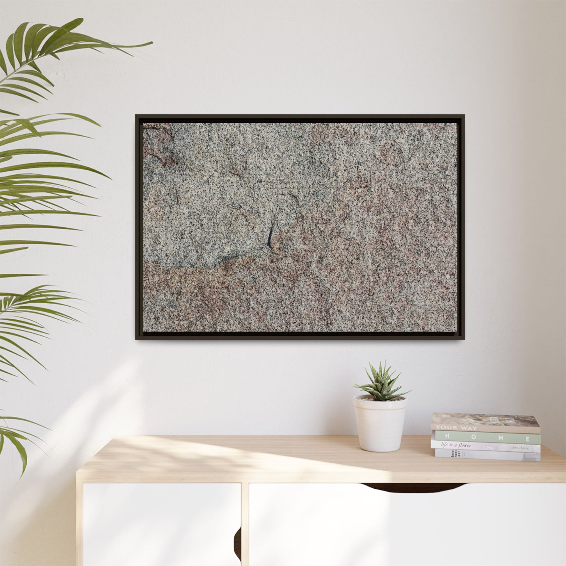 Fissured Stone - Unique Stretched Canvas Wall Art - Art By Earth