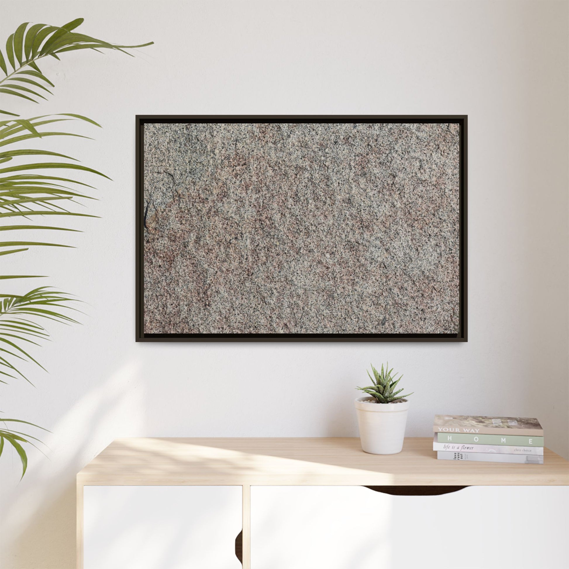 Granular Whispers - Unique Stretched Canvas Wall Art - Art By Earth