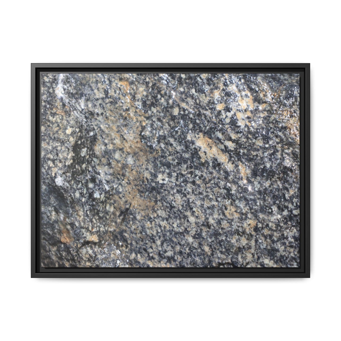 Crystalline Echoes - Unique Stretched Canvas Wall Art - Art By Earth