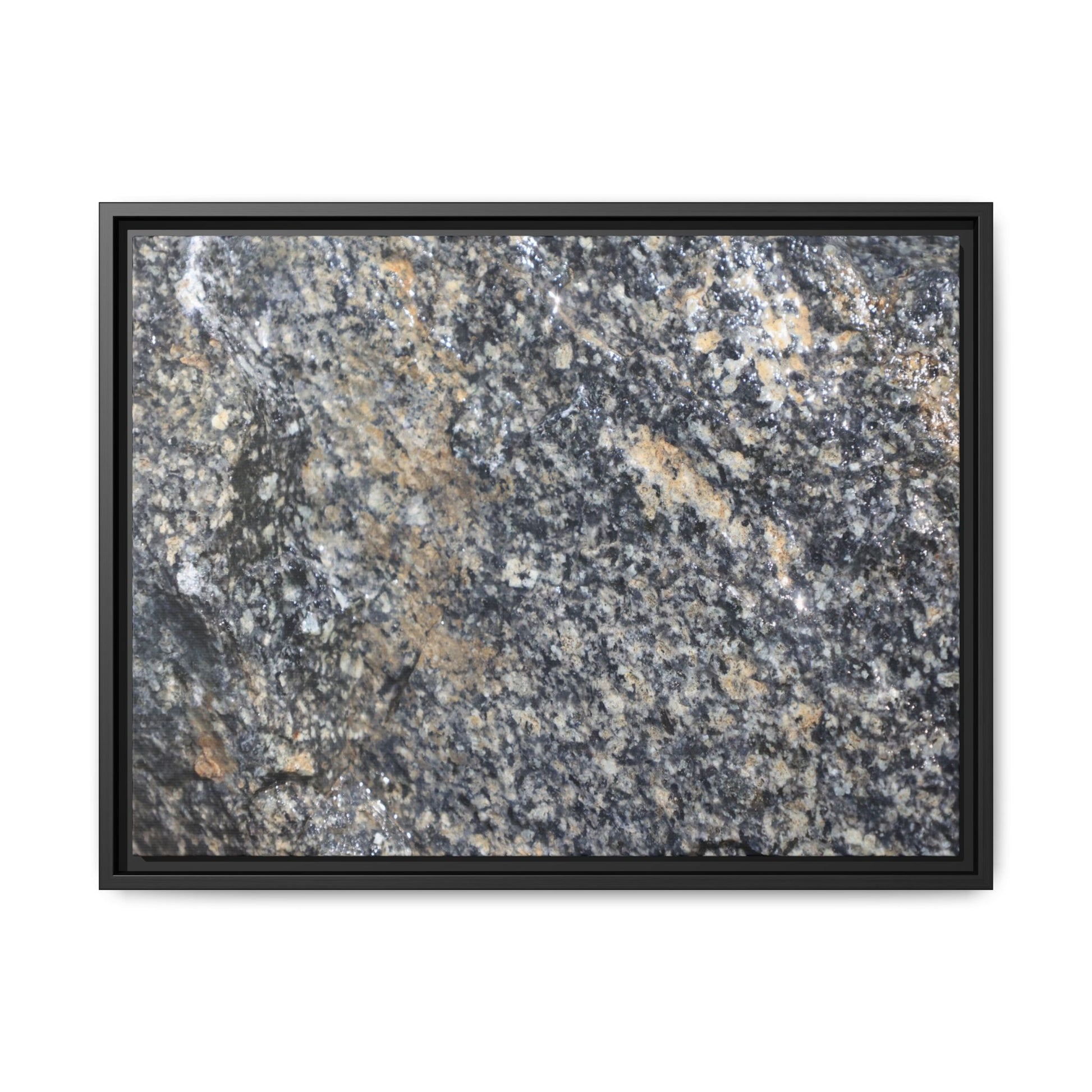 Crystalline Echoes - Unique Stretched Canvas Wall Art - Art By Earth