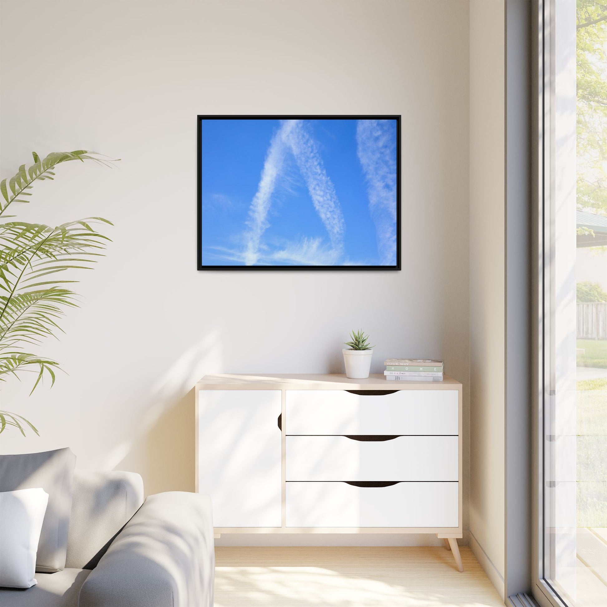 Skyward Whispers - Unique Stretched Canvas Wall Art - Art By Earth