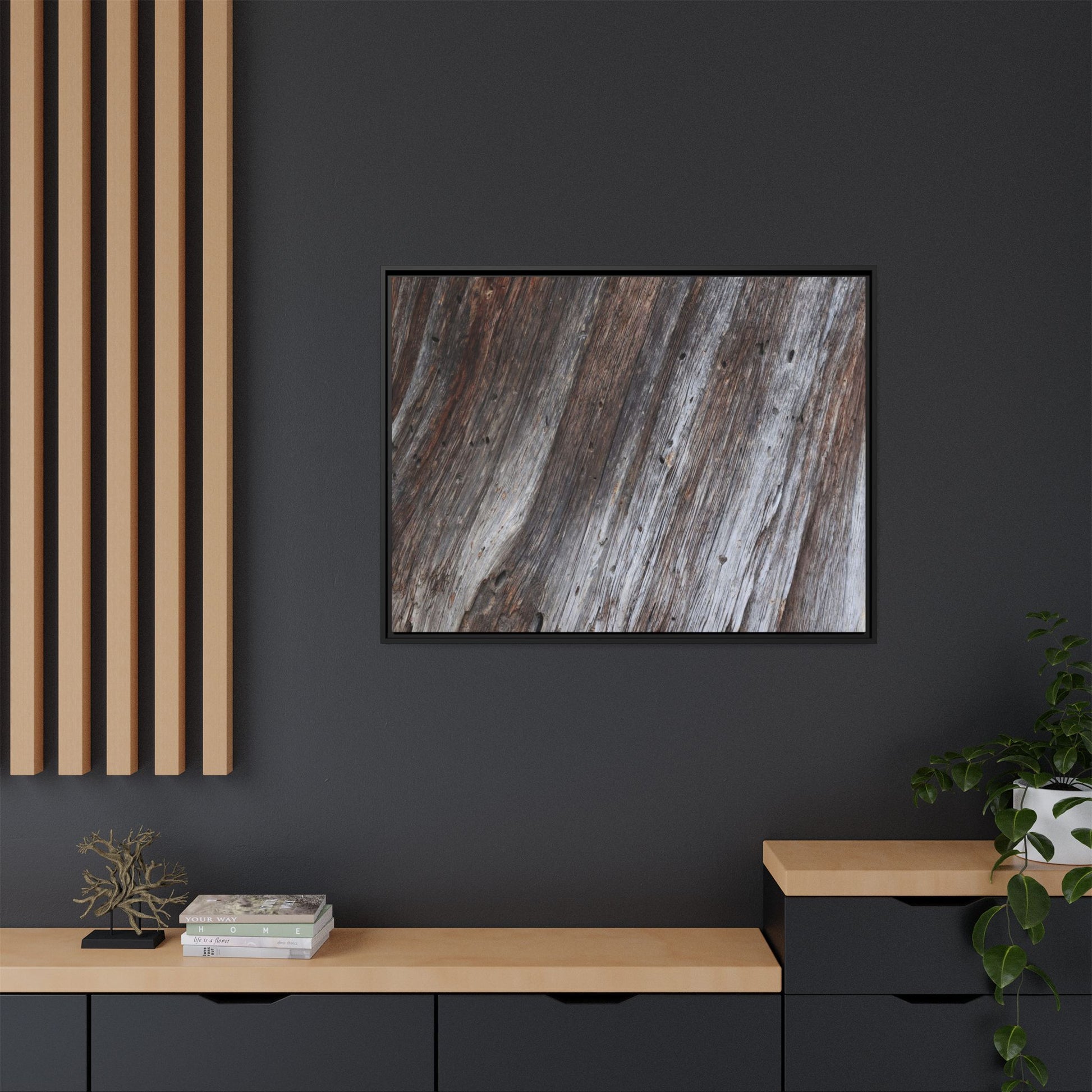 Aged Timber Texture - Unique Stretched Canvas Wall Art - Art By Earth