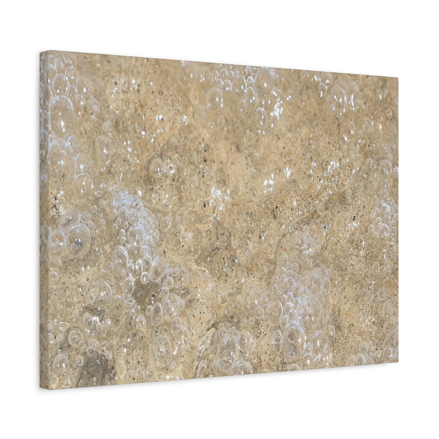 Bubbles in Sand - Unique Frameless Canvas Wall Art - Art By Earth