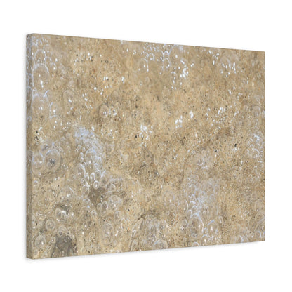 Bubbles in Sand - Unique Frameless Canvas Wall Art - Art By Earth