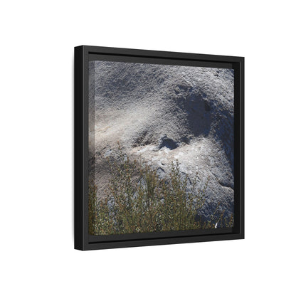 Weathered Boulder with Character - Unique Stretched Canvas Wall Art
