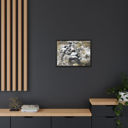 Mountain Stream Flow - Unique Stretched Canvas Wall Art - Art By Earth