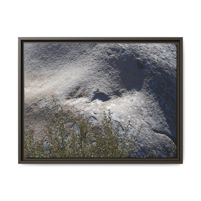Weathered Boulder with Character - Unique Stretched Canvas Wall Art
