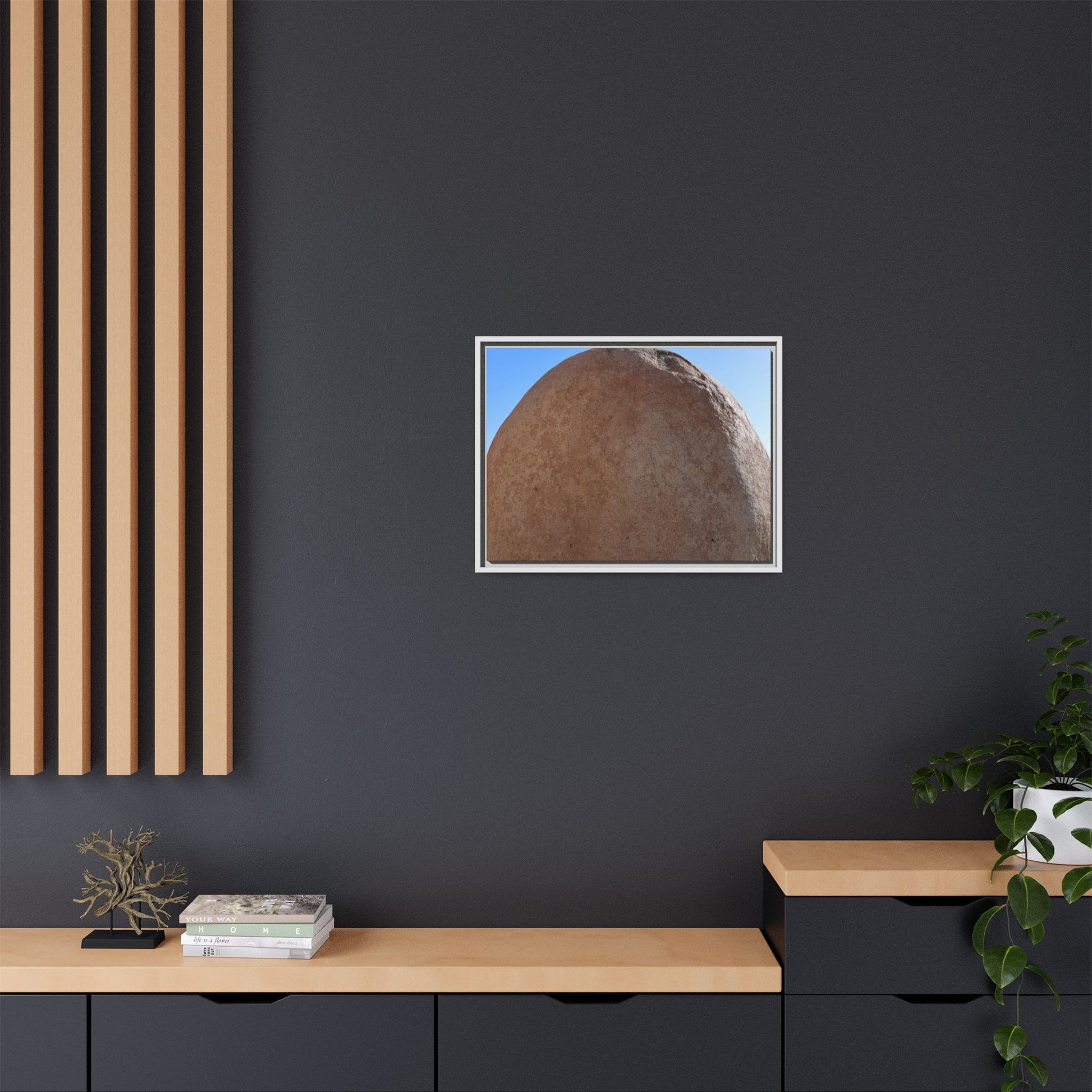 Stone Sphere - Unique Stretched Canvas Wall Art - Art By Earth