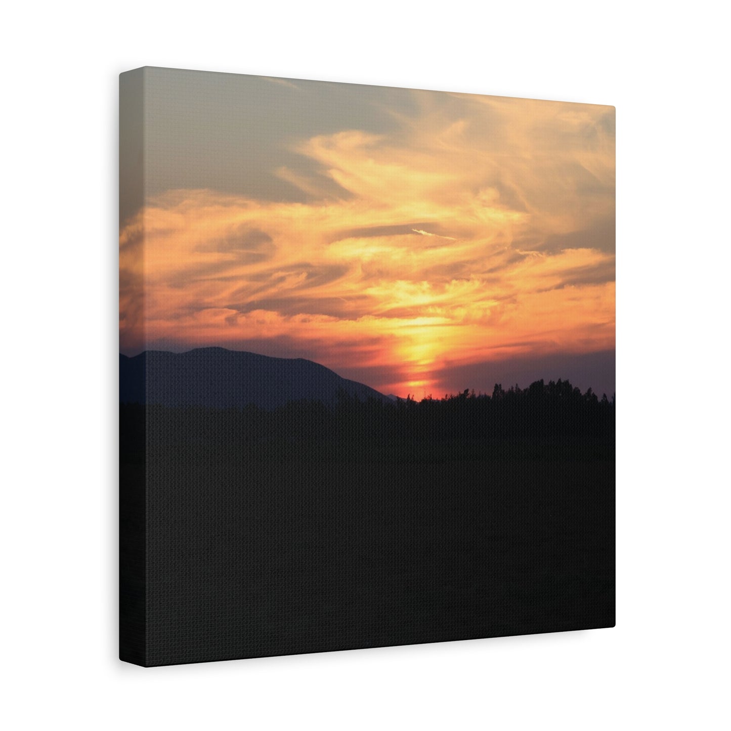Mountain Twilight - Unique Frameless Canvas Wall Art - Art By Earth