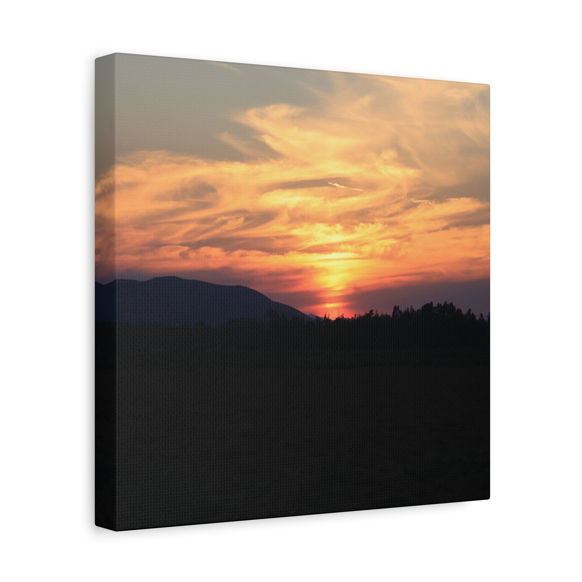 Mountain Twilight - Unique Frameless Canvas Wall Art - Art By Earth