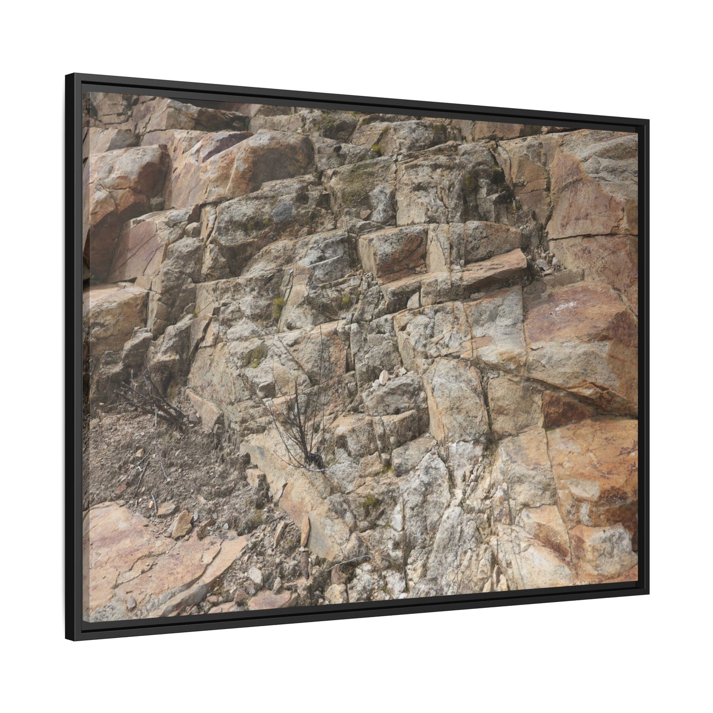 Stone's Silent Story - Unique Stretched Canvas Wall Art - Art By Earth