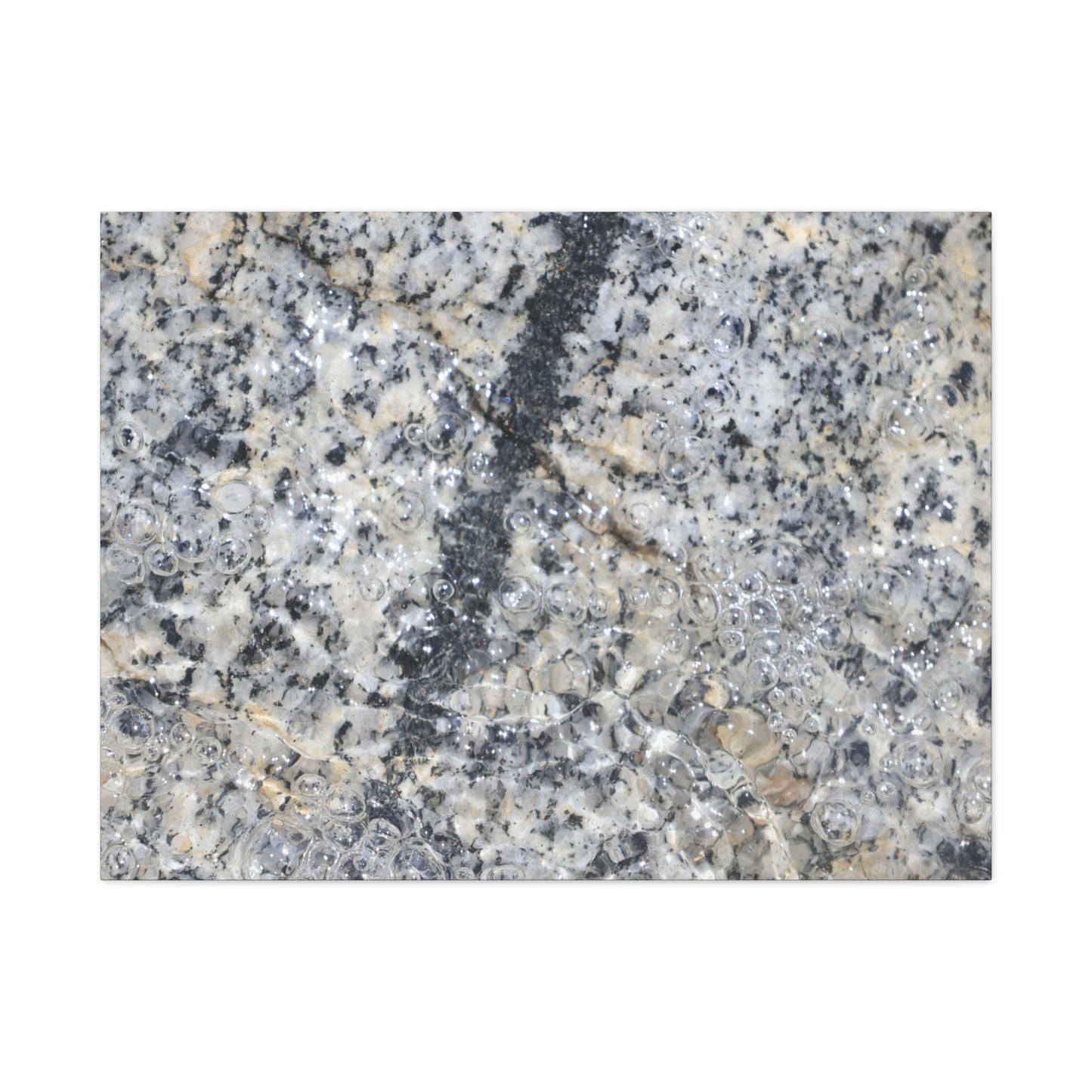 Crystalline Bubbles - Unique Frameless Canvas Wall Art - Art By Earth