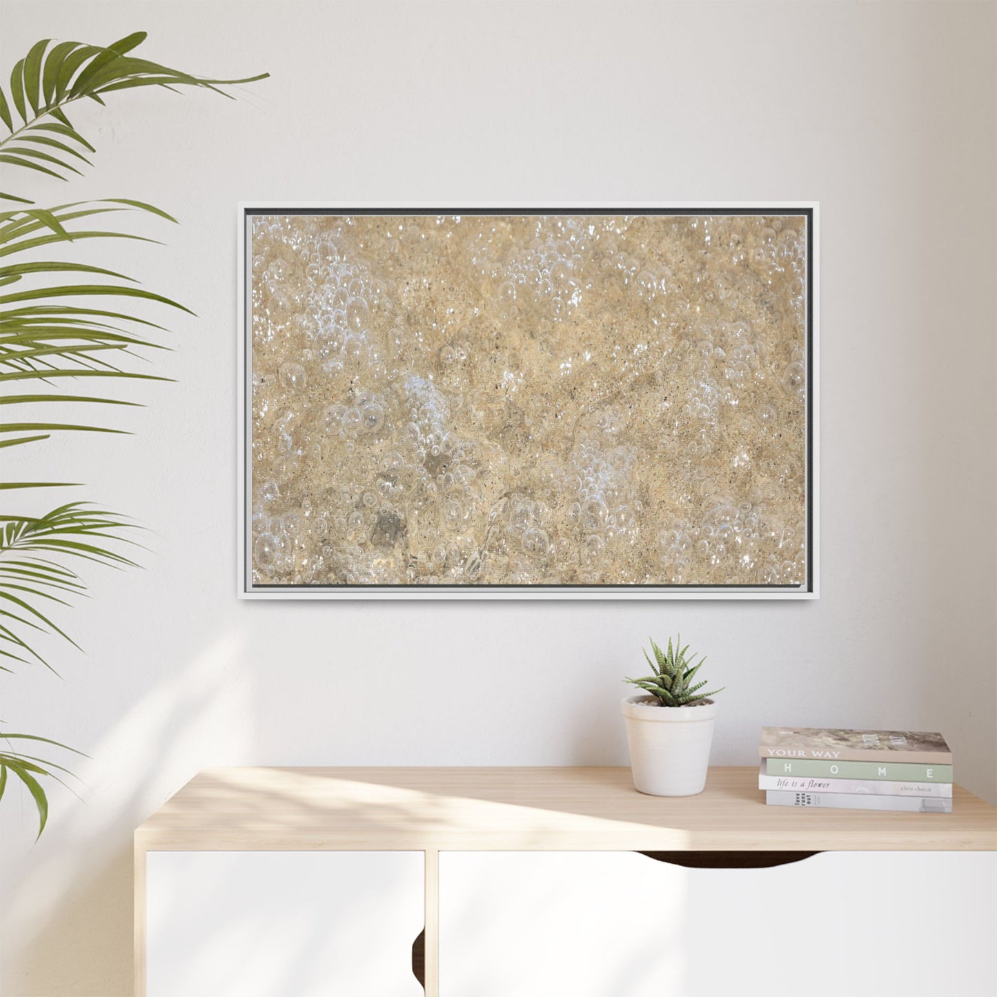 Bubbling Sand - Unique Stretched Canvas Wall Art - Art By Earth
