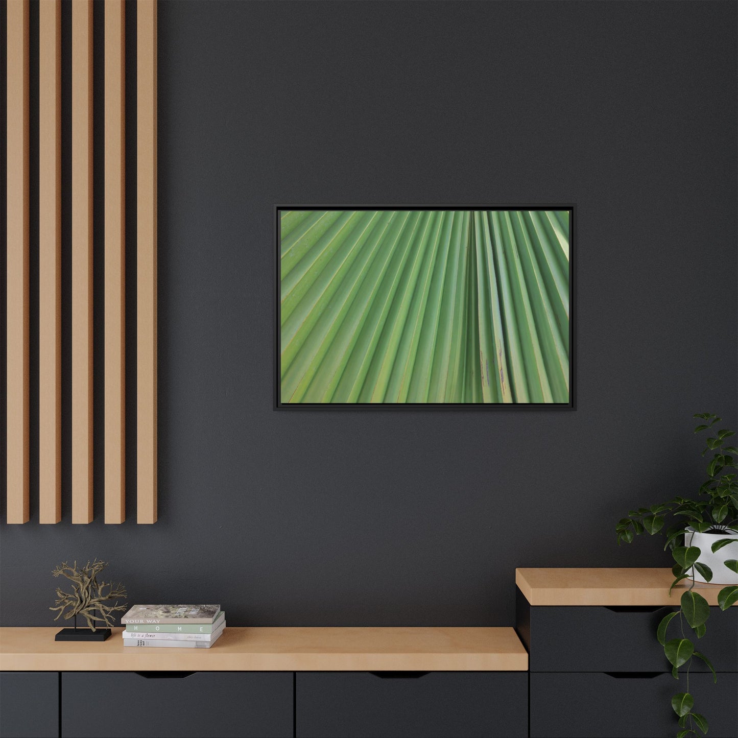 Emerald Rays - Unique Stretched Canvas Wall Art - Art By Earth