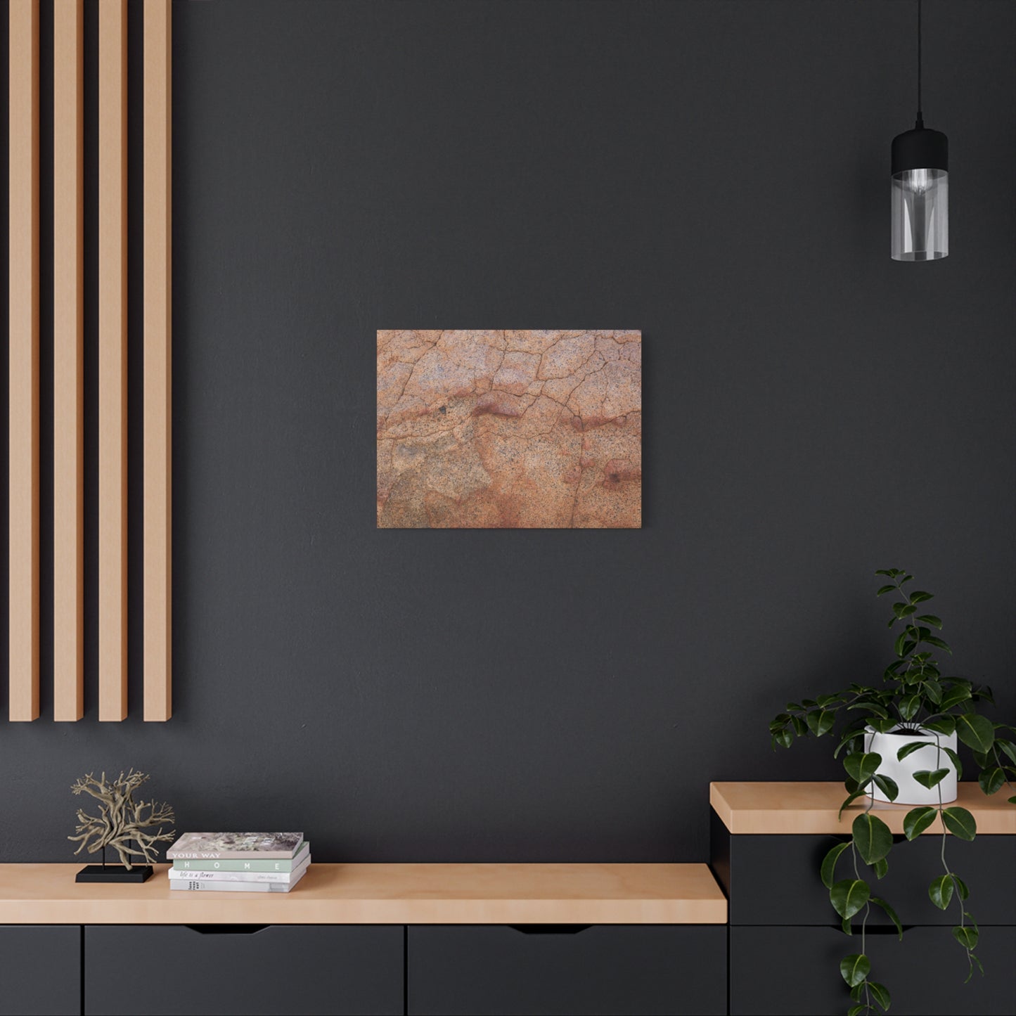 Cracked Earth's Whisper - Unique Frameless Canvas Wall Art - Art By Earth