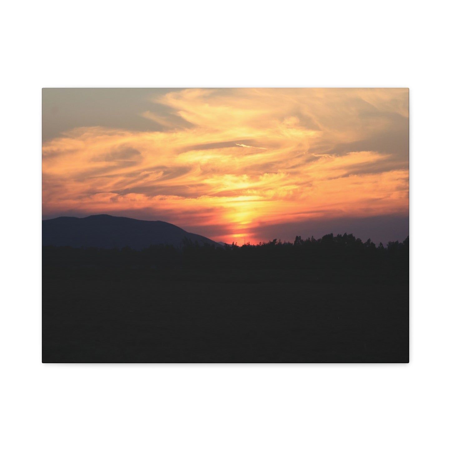 Mountain Twilight - Unique Frameless Canvas Wall Art - Art By Earth