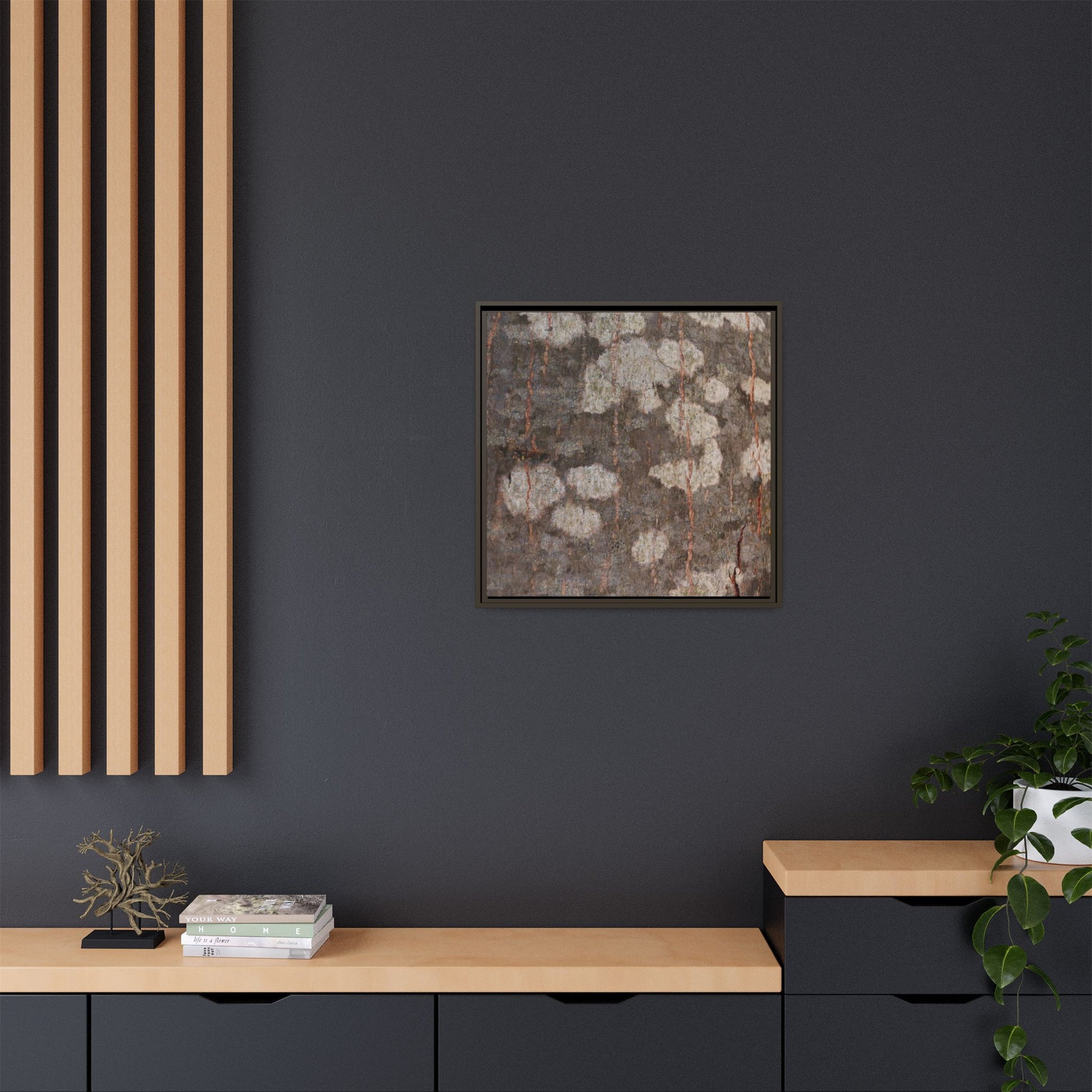 Lichen's Legacy - Unique Stretched Canvas Wall Art - Art By Earth