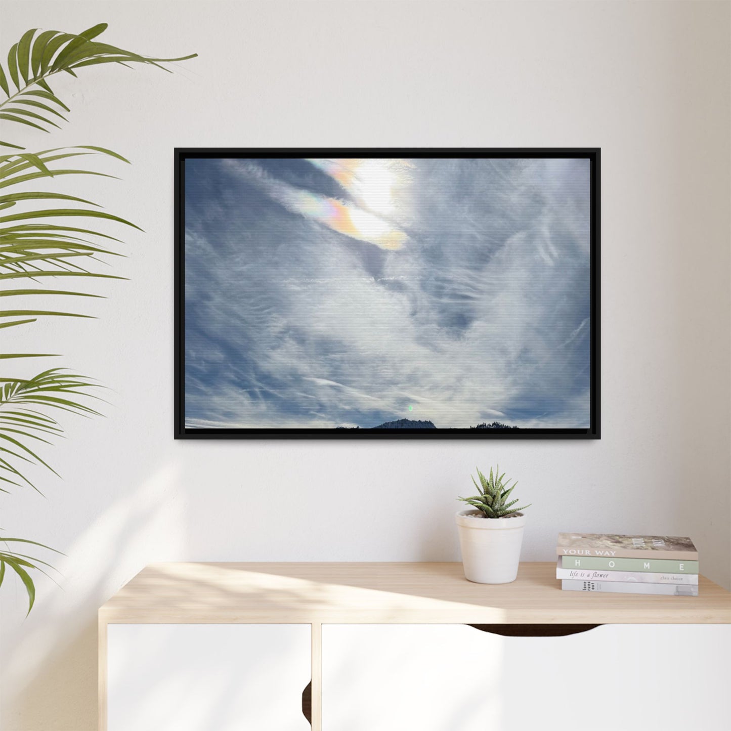 Whispers of Winter's Embrace - Unique Stretched Canvas Wall Art