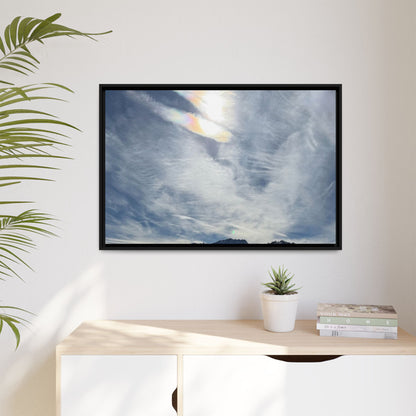 Whispers of Winter's Embrace - Unique Stretched Canvas Wall Art