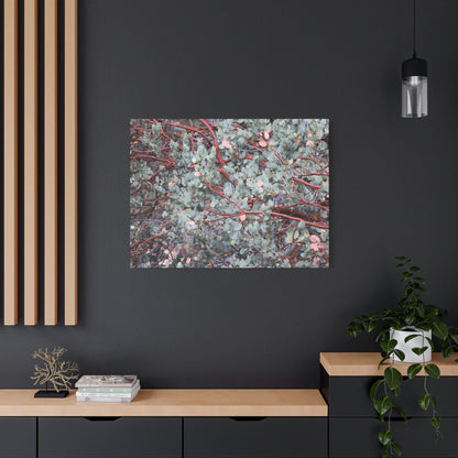 Whispers of Silver and Rust - Unique Frameless Canvas Wall Art - Art By Earth