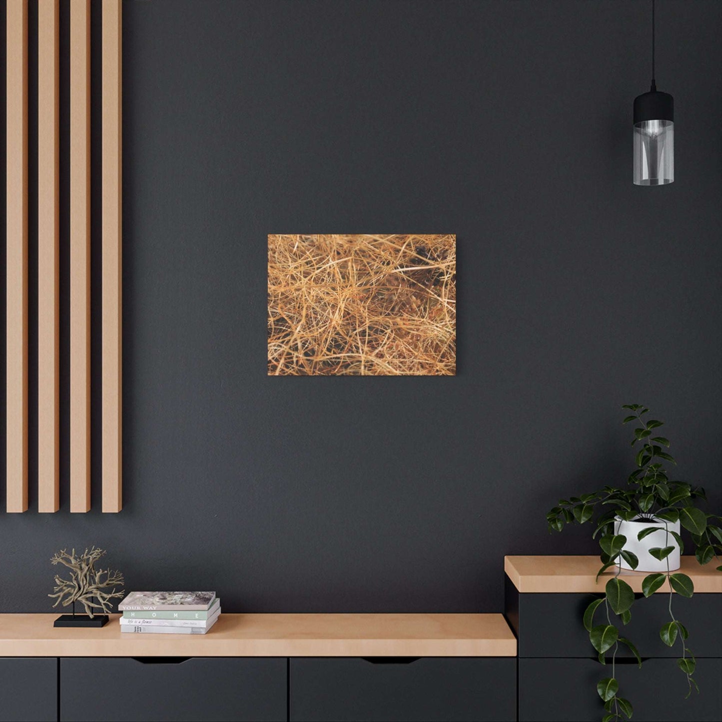 Dry Grass - Unique Frameless Canvas Wall Art - Art By Earth