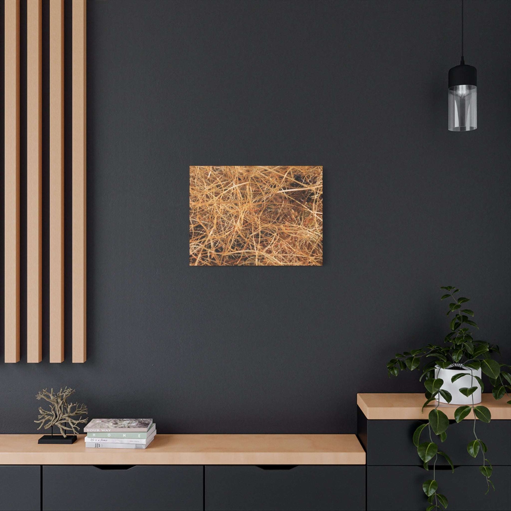 Dry Grass - Unique Frameless Canvas Wall Art - Art By Earth