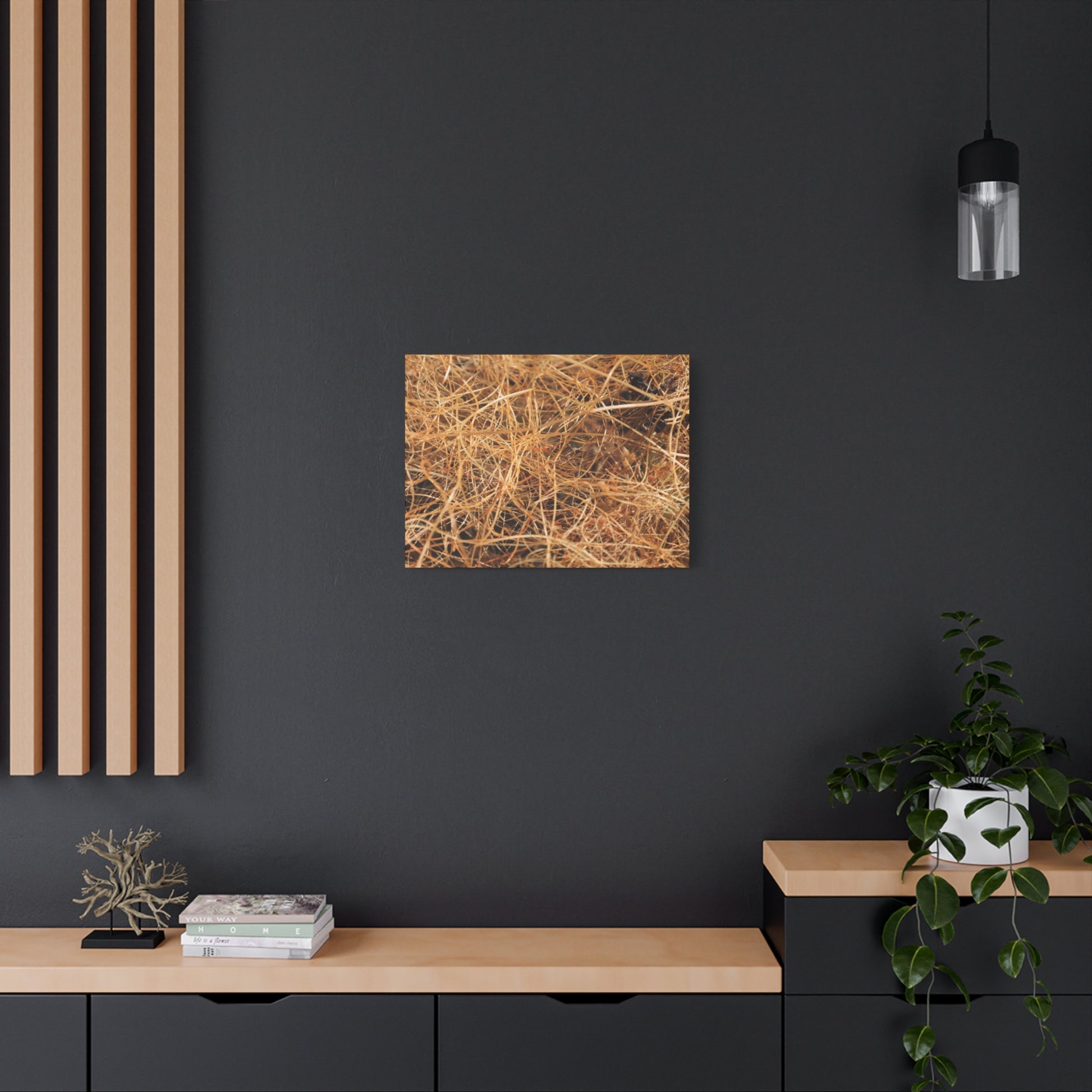 Dry Grass - Unique Frameless Canvas Wall Art - Art By Earth