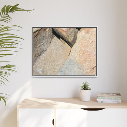 Rock Fragment - Unique Stretched Canvas Wall Art - Art By Earth