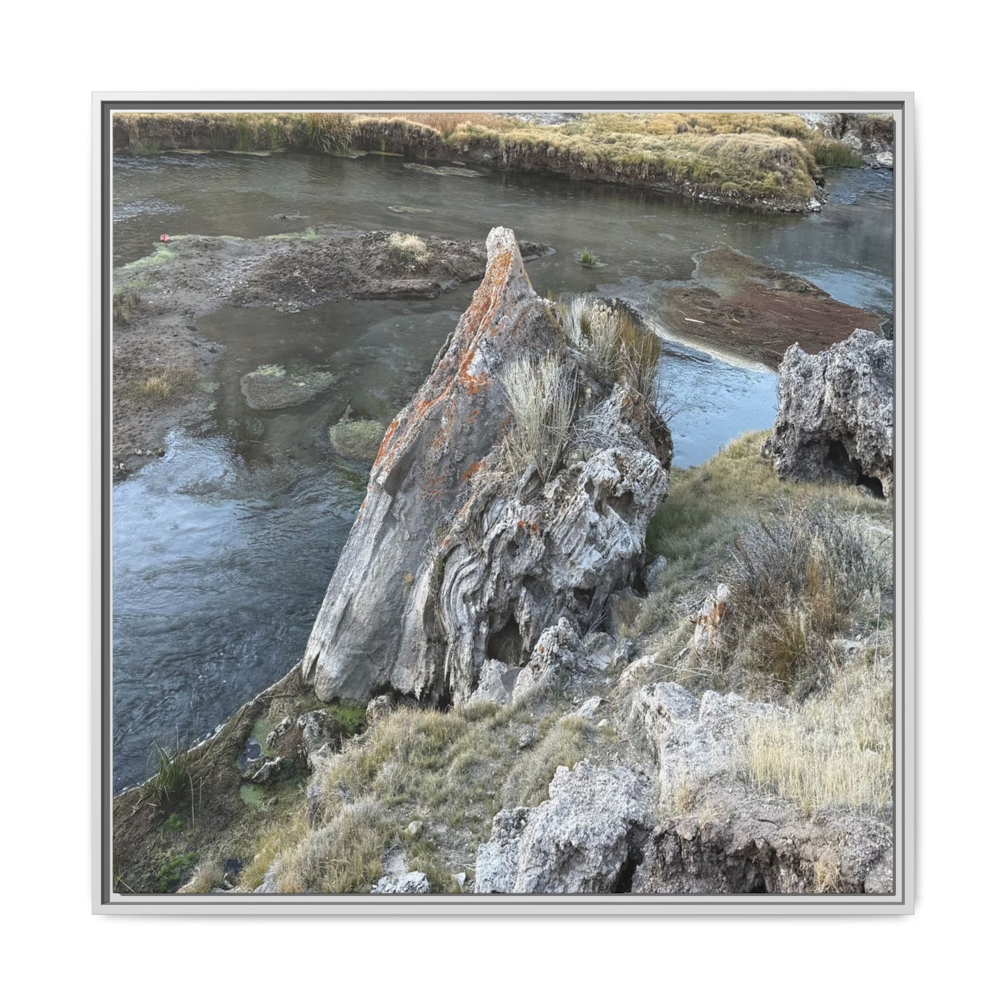 Carved by Water - Unique Stretched Canvas Wall Art