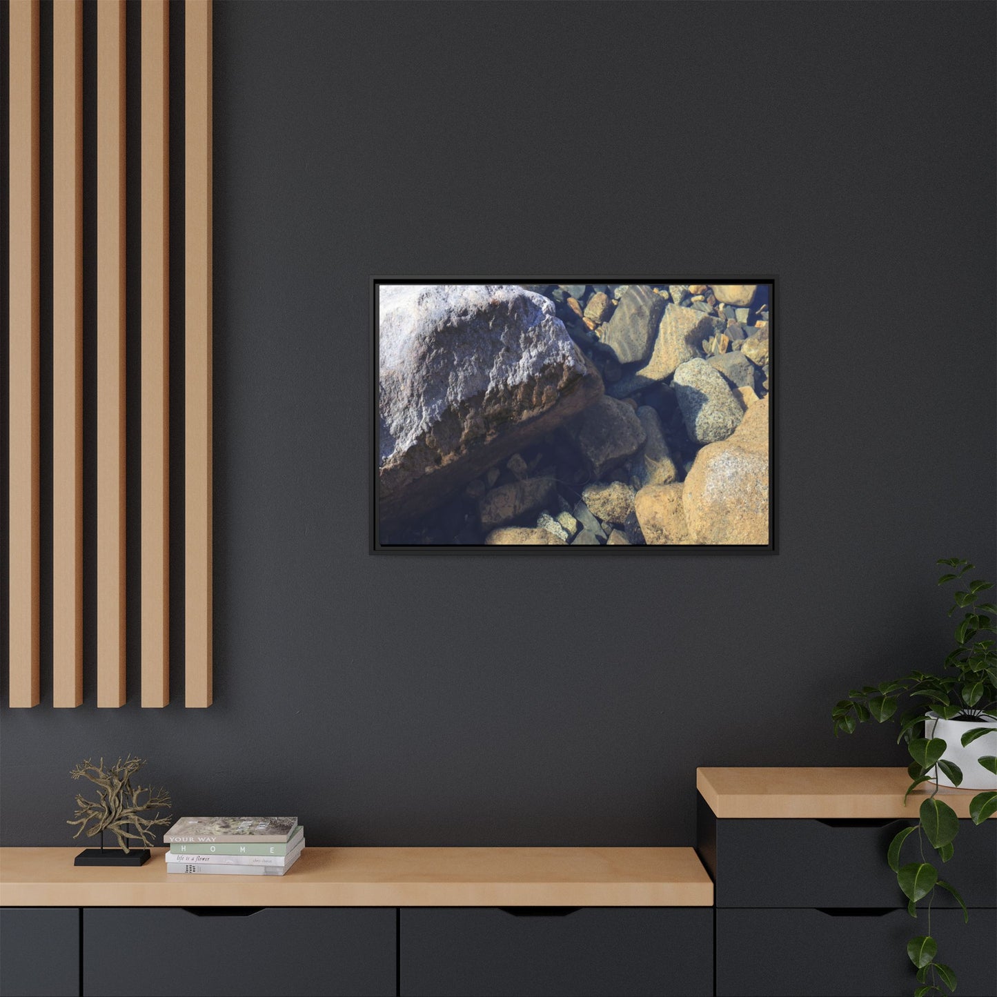 Stone Sanctuary - Unique Stretched Canvas Wall Art