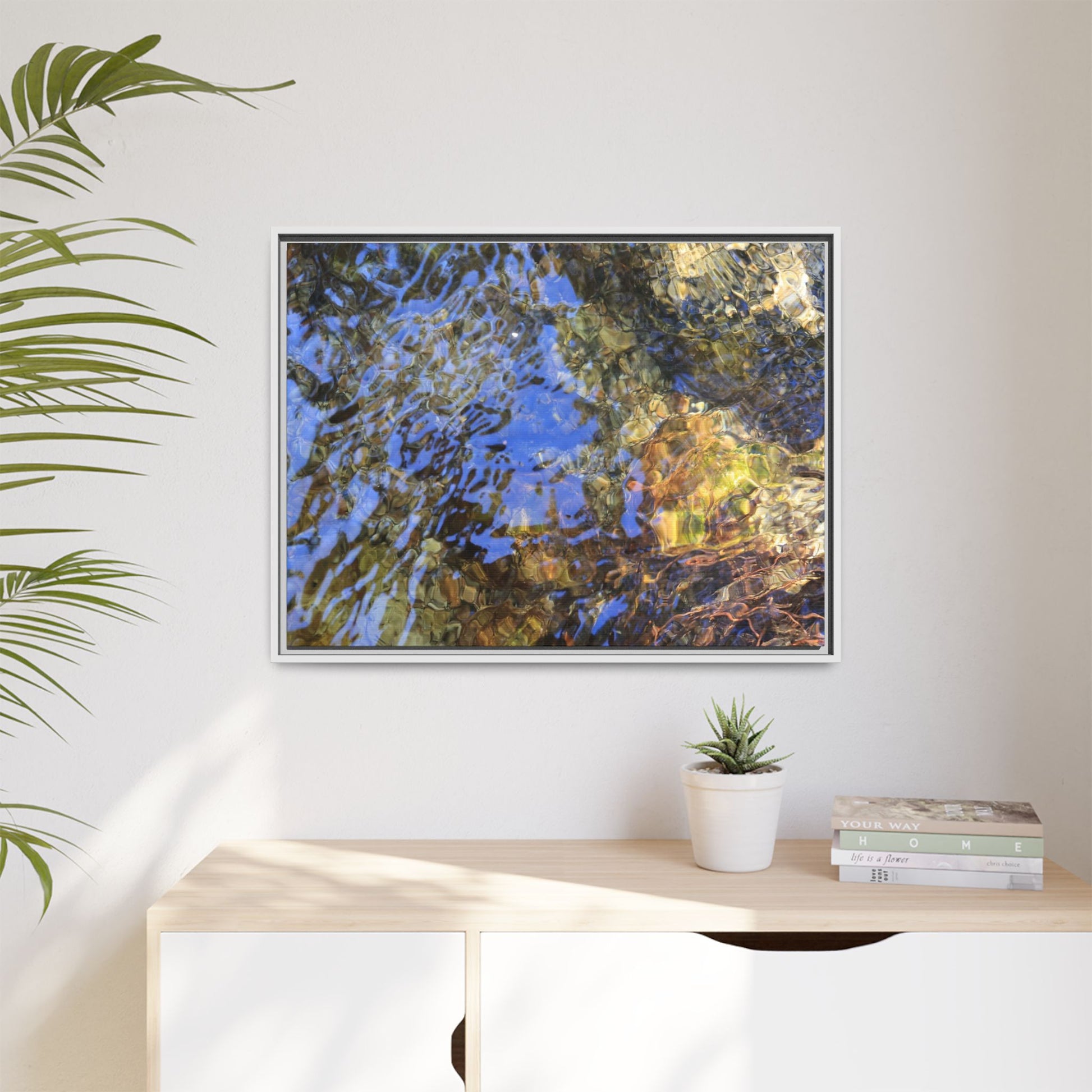 Watery Kaleidoscope - Unique Stretched Canvas Wall Art - Art By Earth