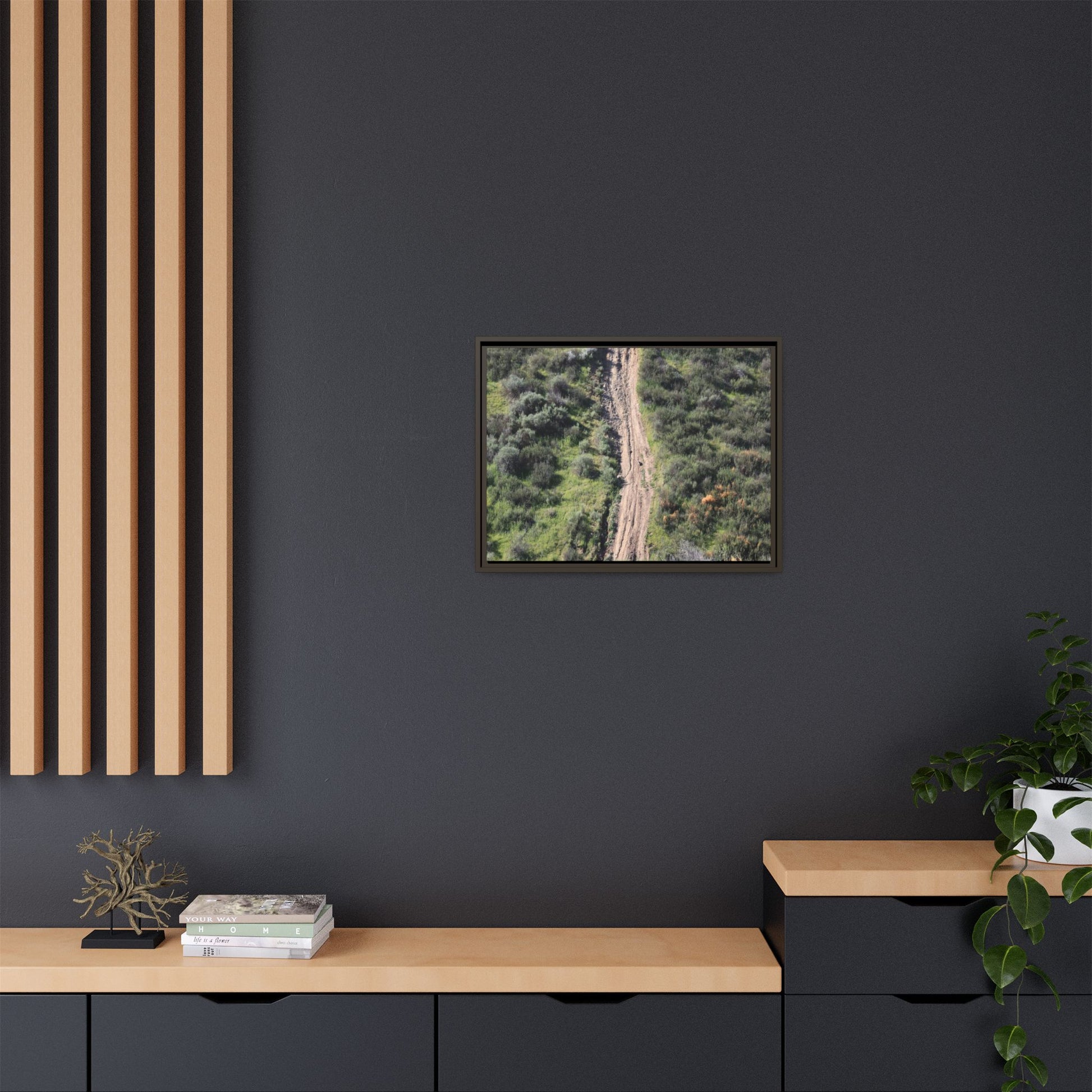 Desert Path Through Sage - Unique Stretched Canvas Wall Art - Art By Earth